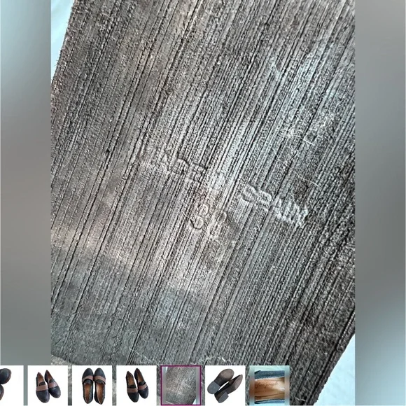 Free People Penny Loafers Genuine leather block heels black brown shoes 38 8 - Picture 5 of 7